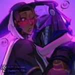 Example art of Ramattra from Overwatch and original character.